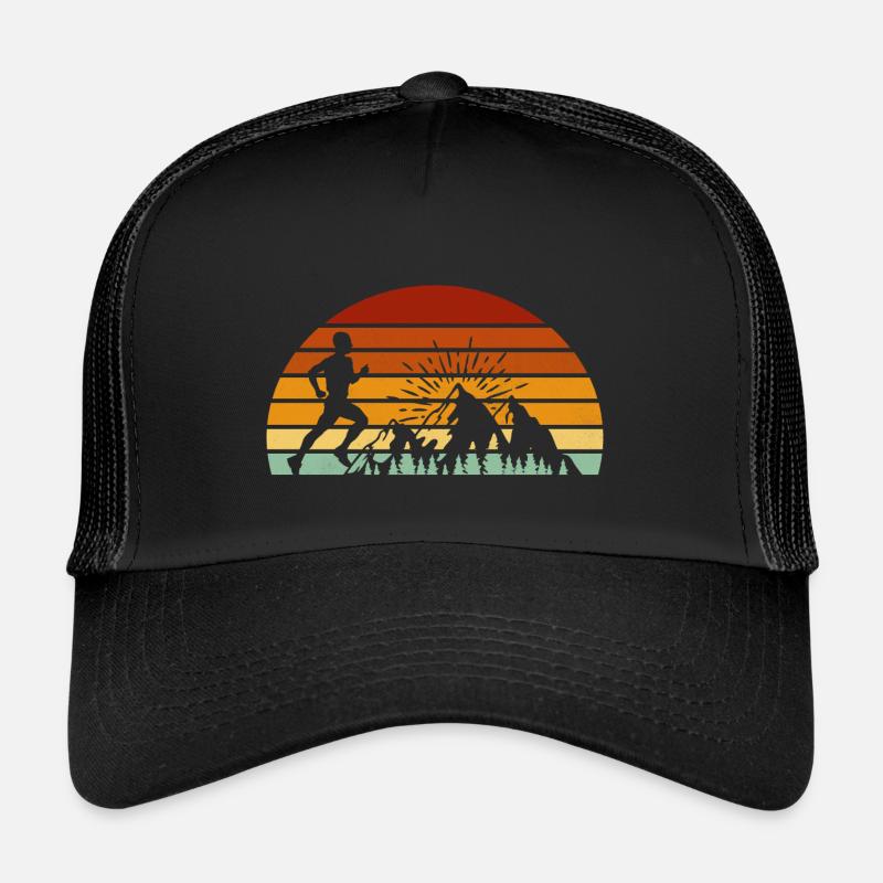 trail running retro running jogging terrain jogging Casquette trucker 