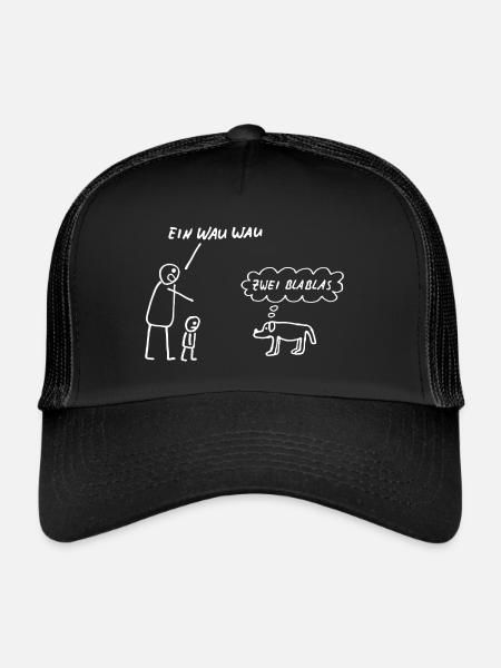 Ein Wau Wau - Trucker Cap - Schwarz/Schwarz