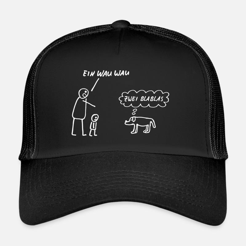 Ein Wau Wau - Trucker Cap - Schwarz/Schwarz