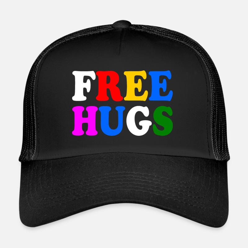 Free hugs - Trucker Cap - Schwarz/Schwarz