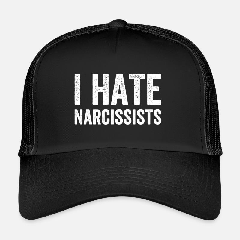 I hate narcissists - Trucker Cap - black/black