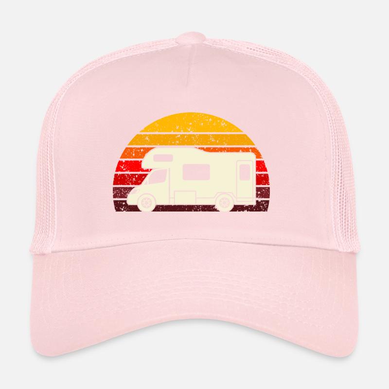 retro camper van gift Trucker Cap