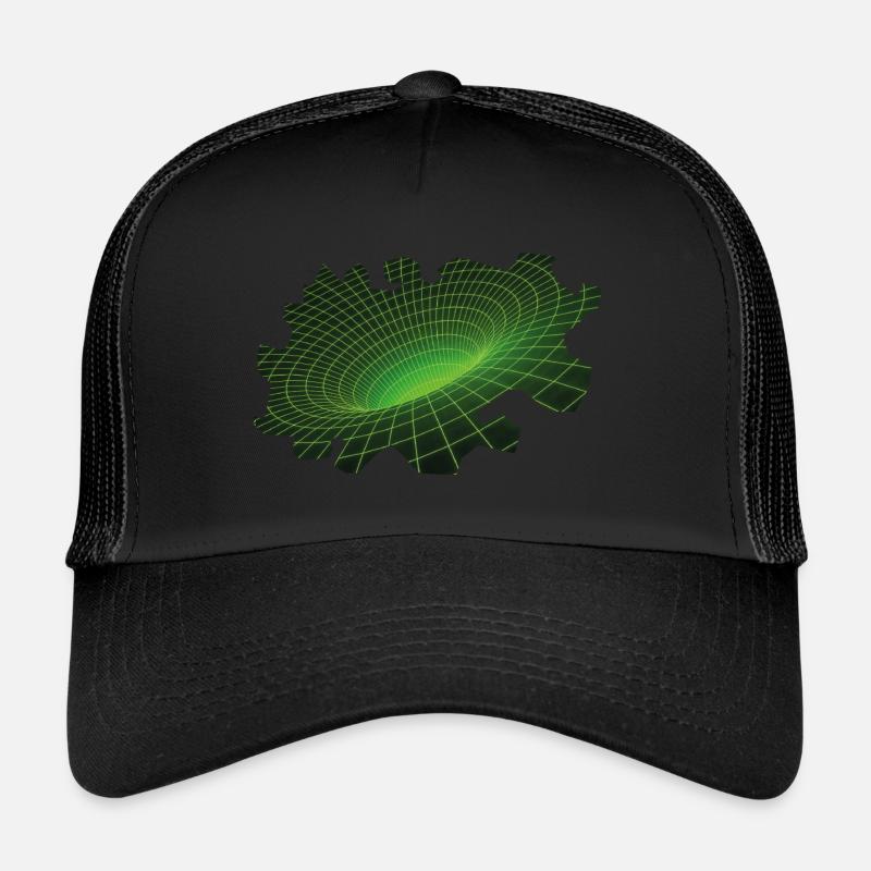 Wurmloch - Trucker Cap - Schwarz/Schwarz