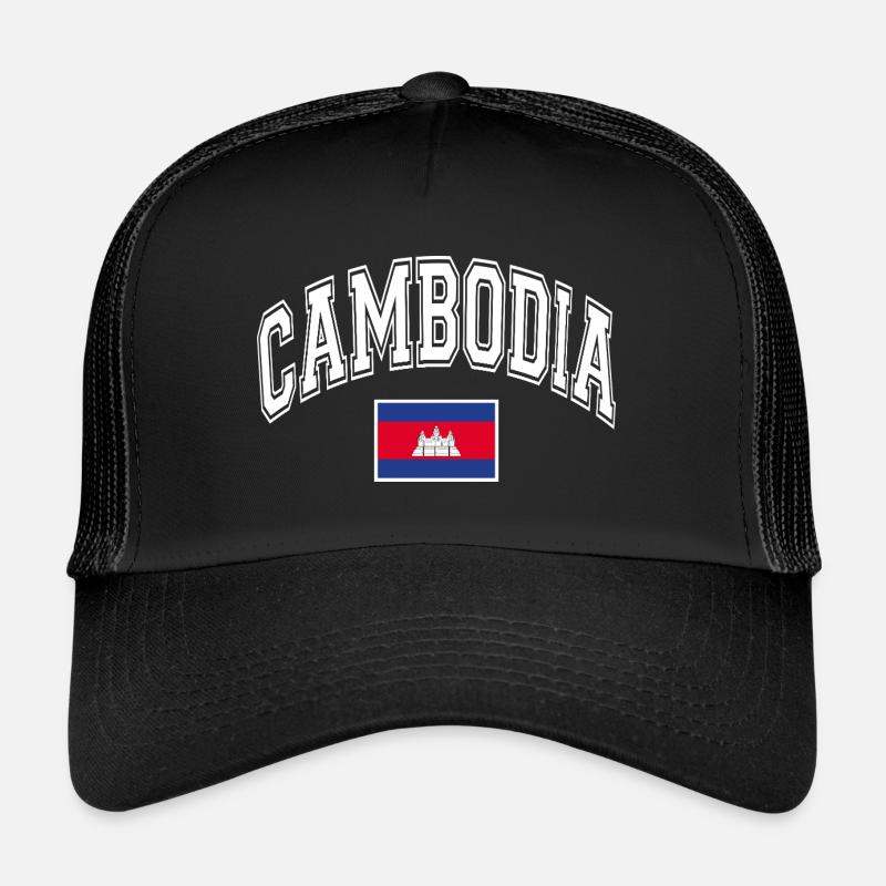 Drapeau du Cambodge Casquette trucker 