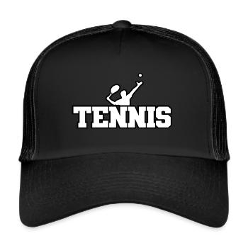 Tennis Tennis player - Trucker Cap - black/black - Front