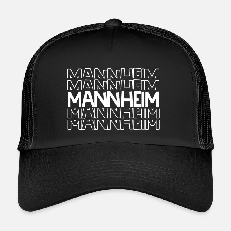 Mannheim - Trucker Cap - Schwarz/Schwarz