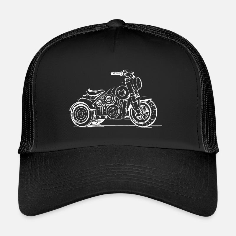 Tricycle Toy Hand Drawn Trucker Cap