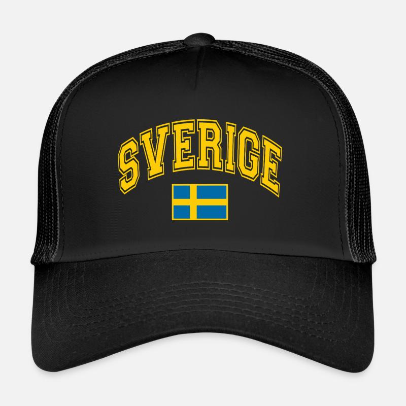 Drapeau de la Suède Casquette trucker 