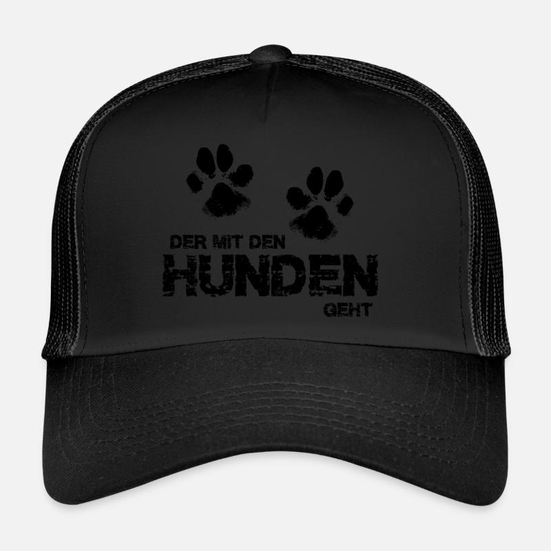 Der mit den Hunden geht Trucker Cap