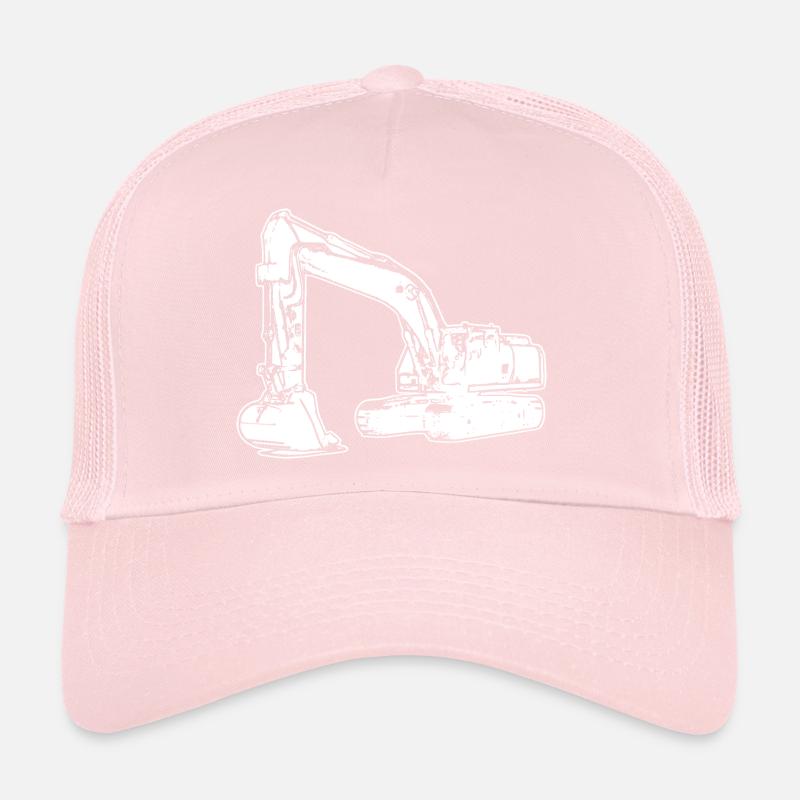 Excavator excavator operator at construction site Trucker Cap