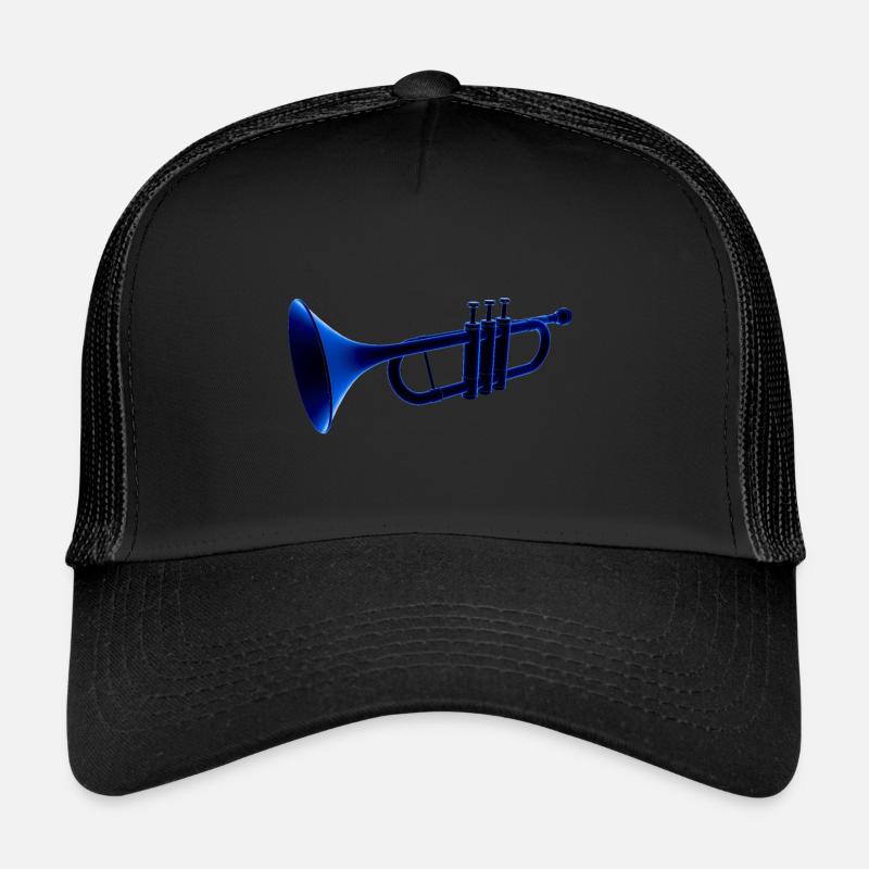 TROMPETTE - Casquette trucker  - noir/noir