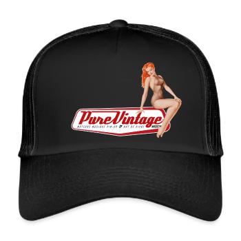 Foxy pin-up - Trucker Cap - black/black - Front