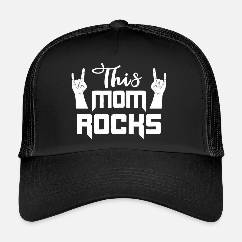 This Mom rocks Coole beste Mama Geschenk Trucker Cap