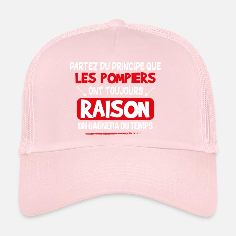 Pompier - Caserne - Phrase Drôle - Cadeau Casquette trucker 