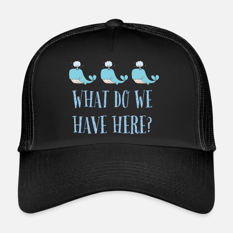Wal Wal Wal Wal, was haben wir denn hier... - Trucker Cap - Schwarz/Schwarz