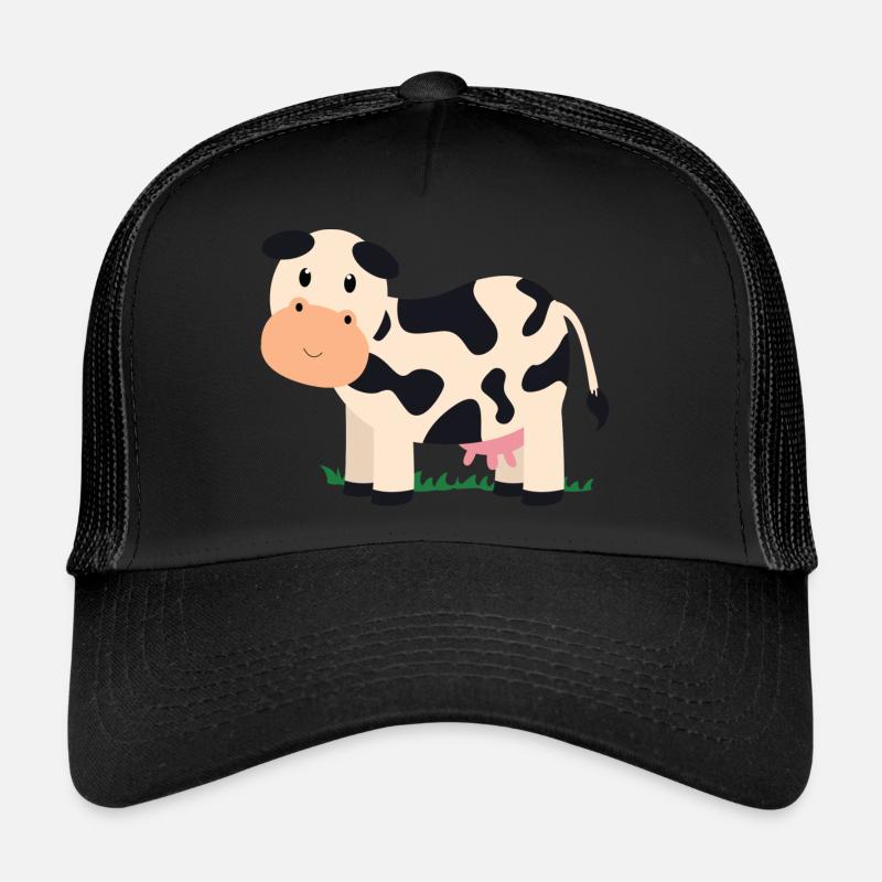 vache - Casquette trucker  - noir/noir