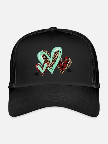 IMPRESSION D’ANIMAL DE COEUR - Casquette trucker - noir/noir