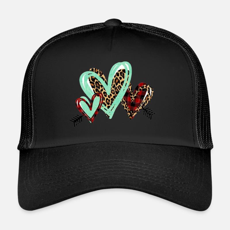 CORAZON ANIMAL PRINT - Trucker Cap - black/black