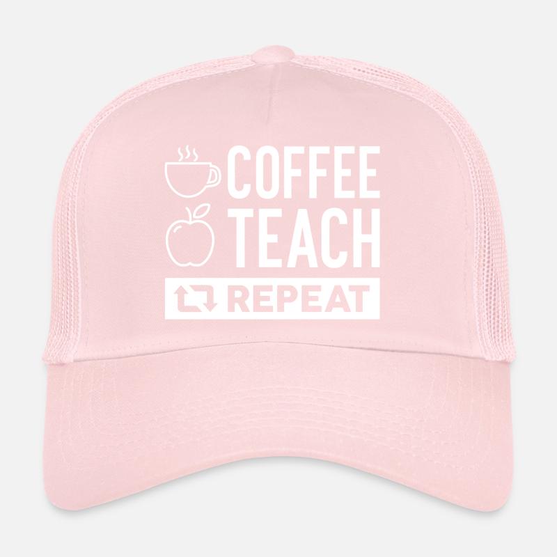 Coffee Teach Repeat Trucker Cap