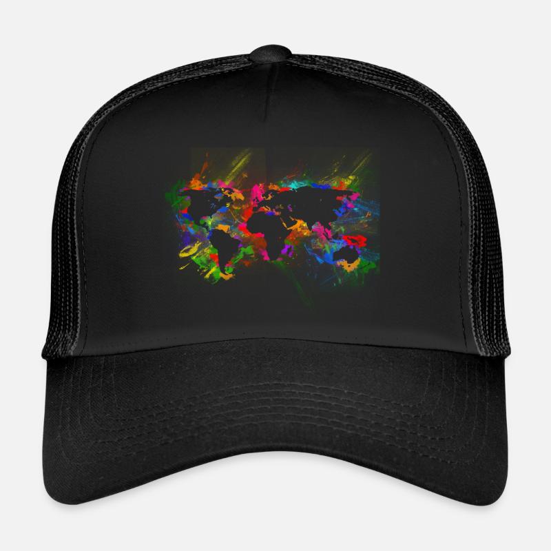 RÉSUMÉ WORLD MAP Casquette trucker 