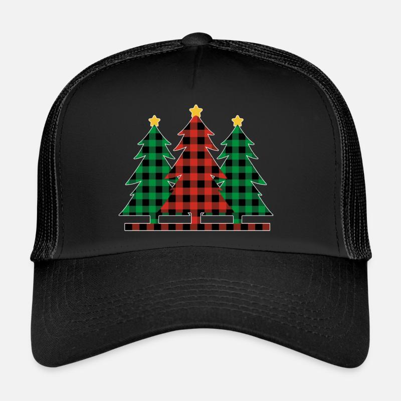 Karo Christmas trees - Trucker Cap - black/black