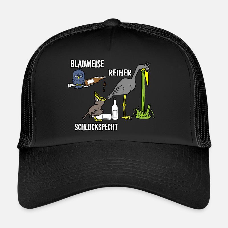 Blaumeise Reiher Schluckspecht Trucker Cap
