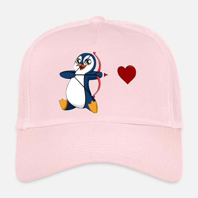 penguin valentine's day emperor penguin king penguin Trucker Cap