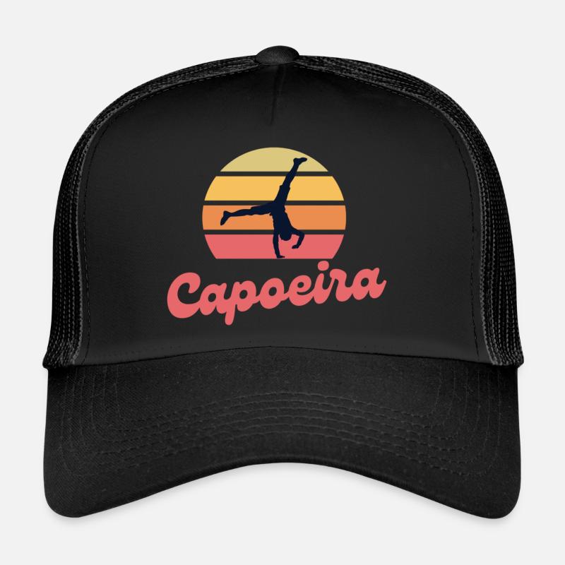 Capoeira au coucher du soleil Casquette trucker 