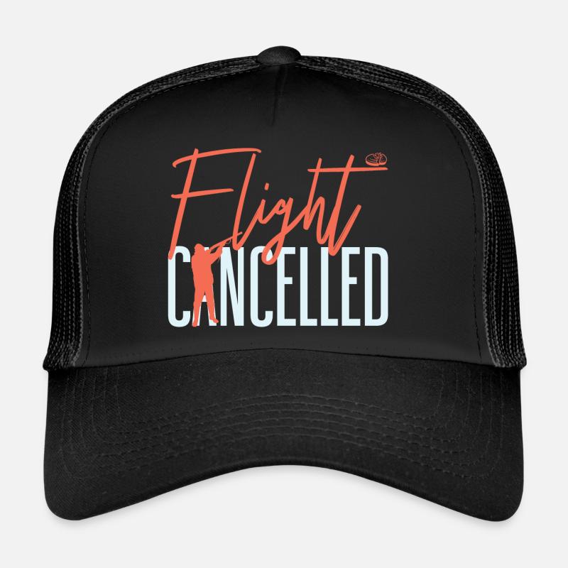 Flight Cancelled Skeet Clay Shooting Trucker Cap