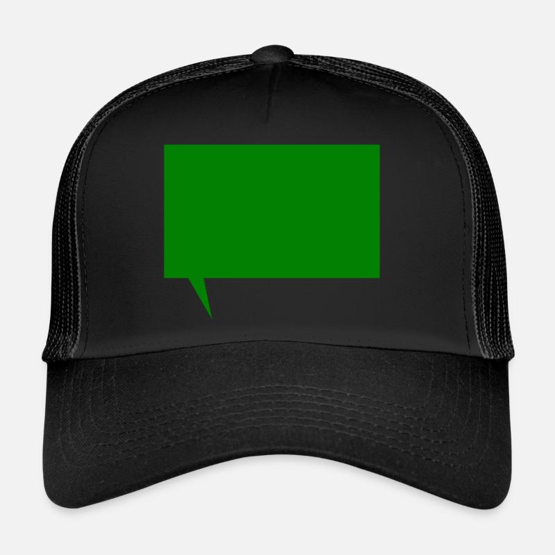 Textnachricht Vorlage zum selber gestalten - Trucker Cap - Schwarz/Schwarz