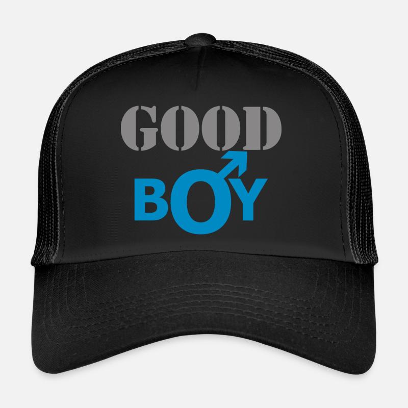 GOOD BOY - Trucker Cap - black/black