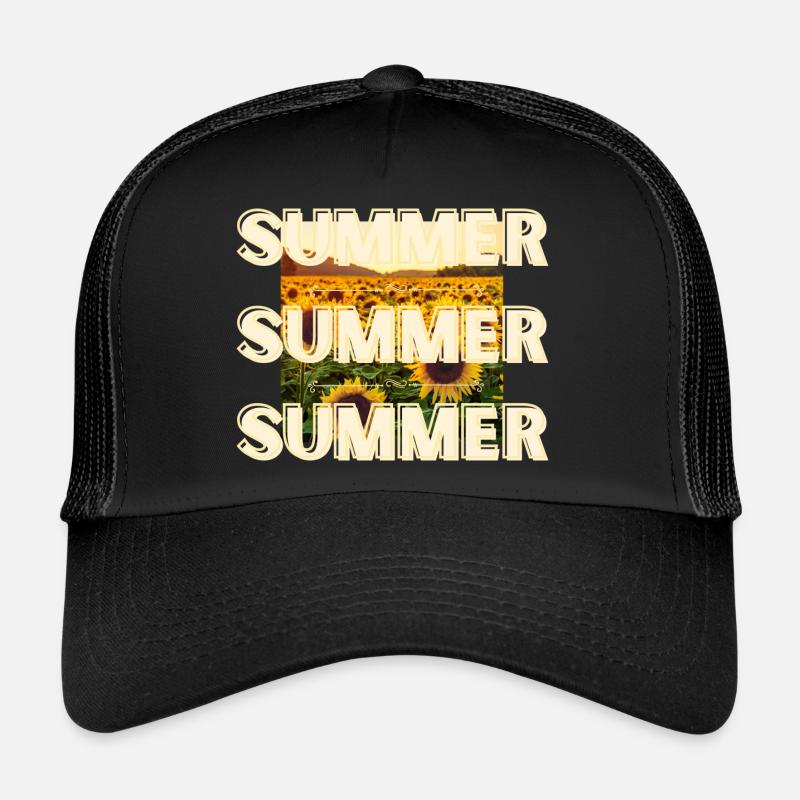 Summer - Trucker Cap - Schwarz/Schwarz