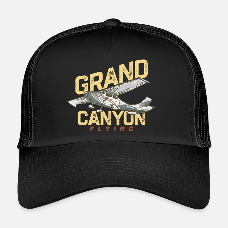Grand Canyon Flying - Trucker Cap - Schwarz/Schwarz