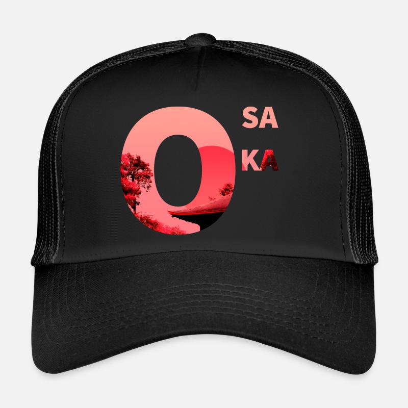 Osaka - Casquette trucker  - noir/noir
