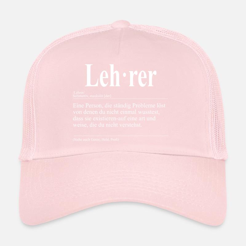 Lehrer Lustige Berufs Definition Trucker Cap