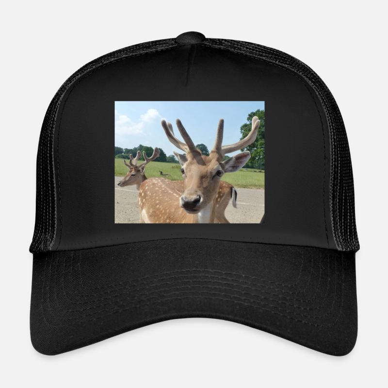 Close up of a Deer - Trucker Cap - black/black