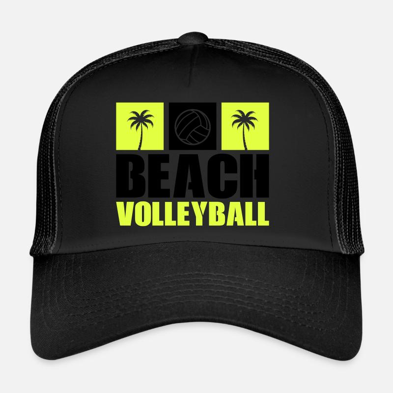 Beach-volley - Casquette trucker  - noir/noir