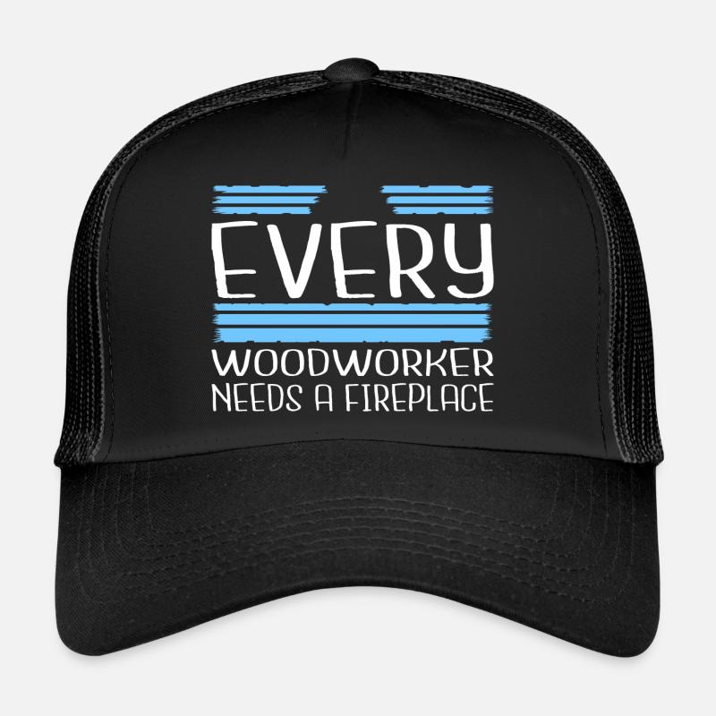 cool logging lumberjackwoodworking Trucker Cap