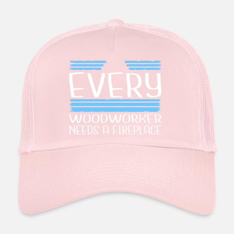 cool logging lumberjackwoodworking Trucker Cap