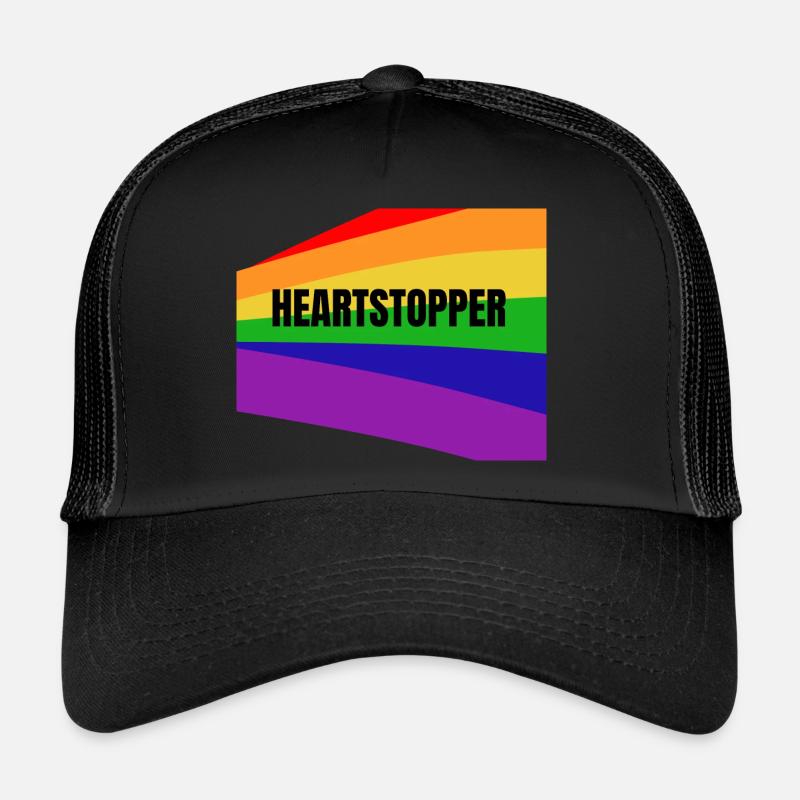 HEARTSTOPPER - Casquette trucker  - noir/noir