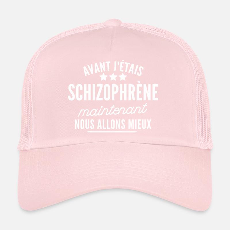 avant j étais schizophrène Casquette trucker 