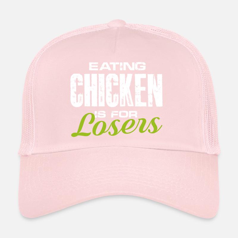 manger du poulet est pour les perdants Design Casquette trucker 