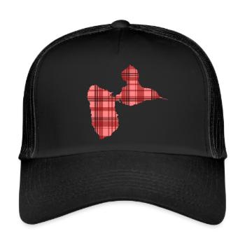 Guadeloupe - Casquette trucker  - noir/noir - Devant