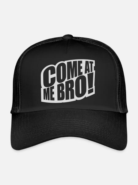 Viens à moi bro - Casquette trucker  - noir/noir - Devant