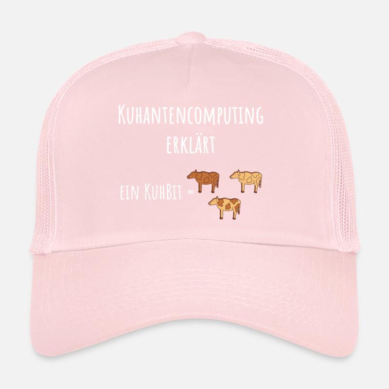 Quantencomputing mit Kühen Lustig Geschenk Kuhbit Trucker Cap