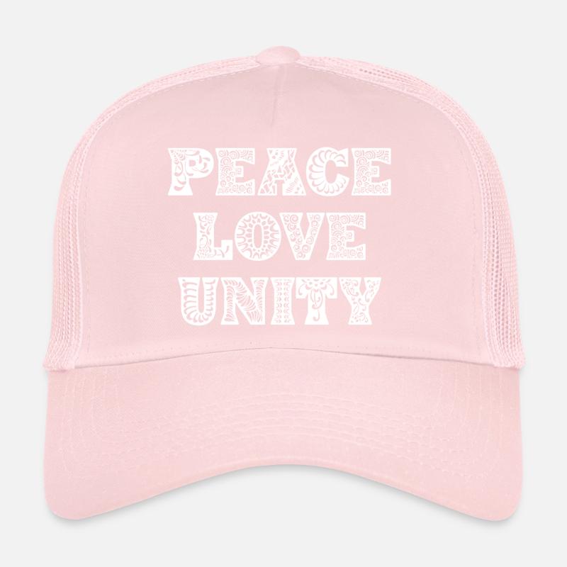 Peace love unity Trucker Cap