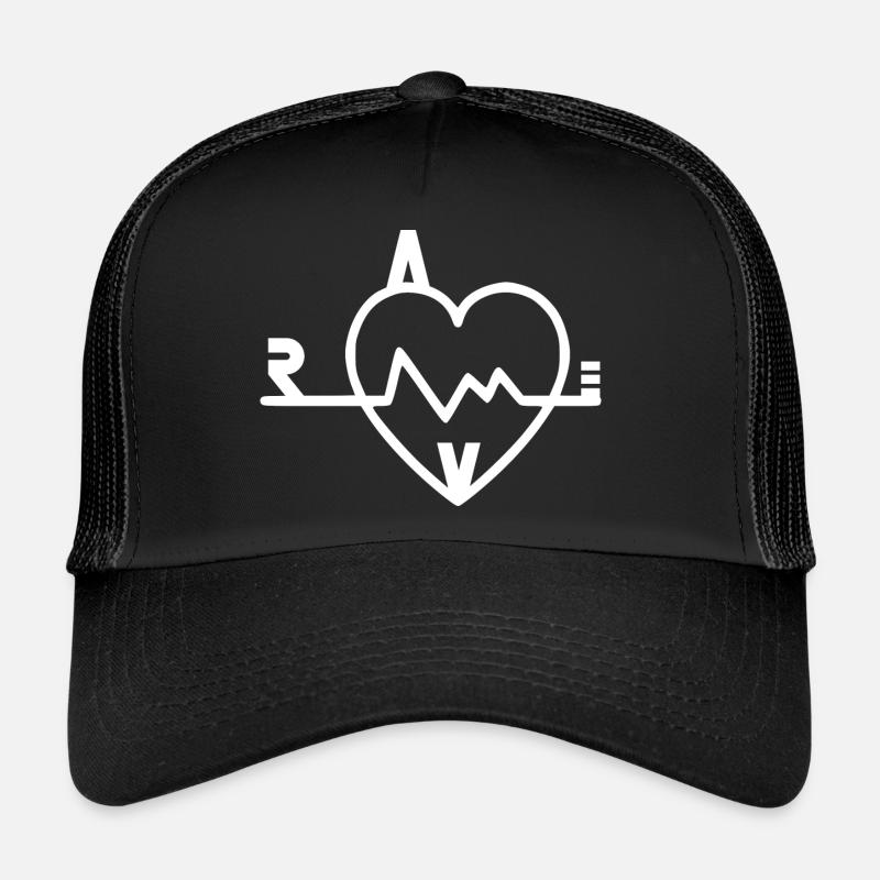 Rave - Trucker Cap - black/black