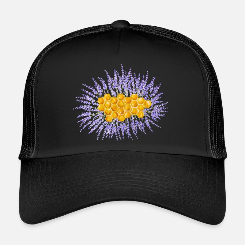 Honeycomb And Lavender Trucker Cap