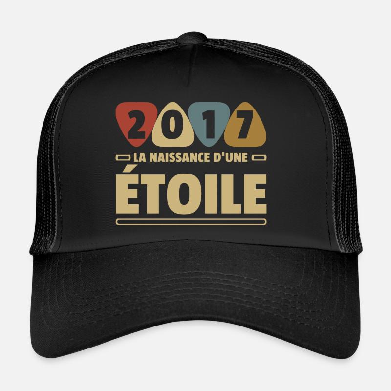 2017 date de naissance / anniversaire année 2017 Casquette trucker 