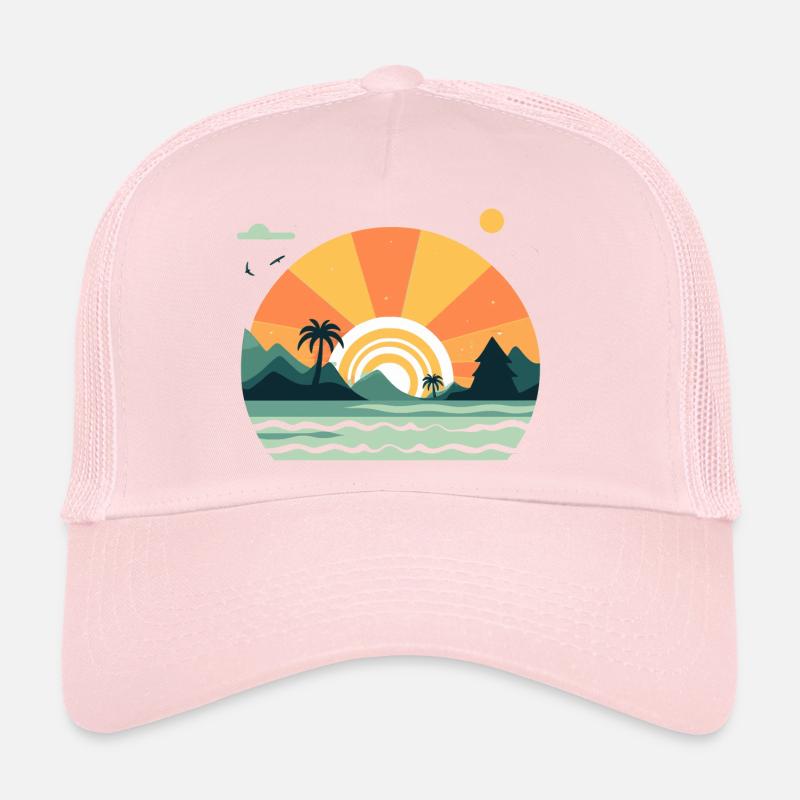 soleil minimaliste Casquette trucker 